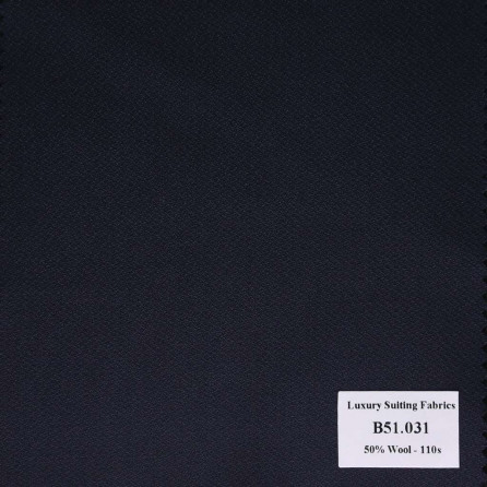 [ Hết hàng ] B51.031 Kevinlli V2 - Vải Suit 50% Wool - Xanh Dương Trơn